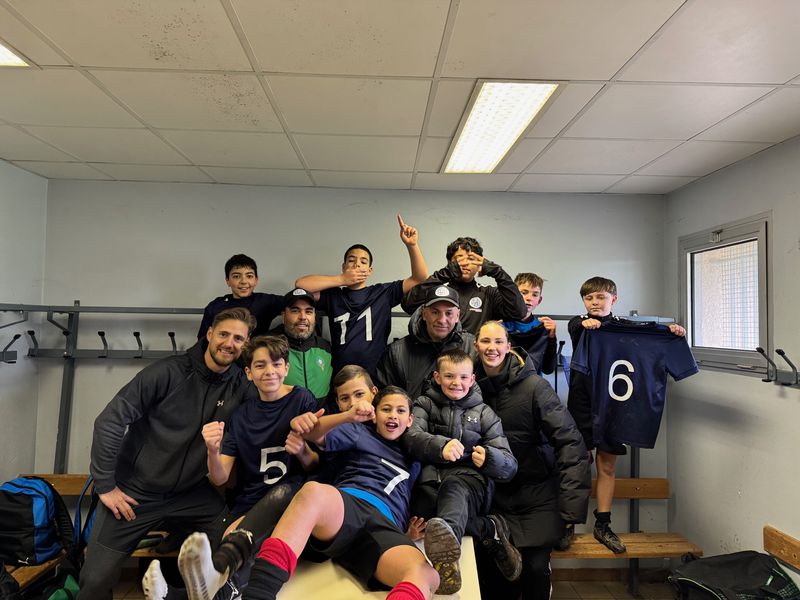 Joie au vestiaire après un match