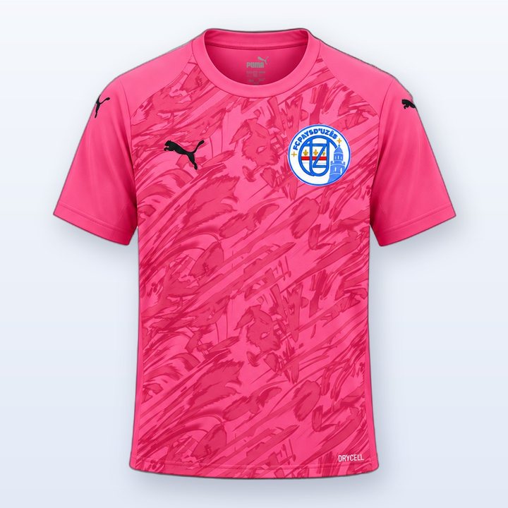Maillot pink du Football Club Pays d'Uzès